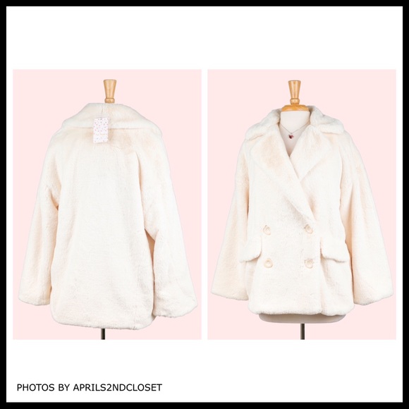 FREE PEOPLE BOHO TEDDY COAT FAUX FUR JACKET A3C - Picture 14 of 16